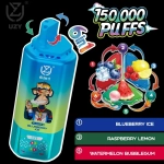 UZY 6-in-1 150,000 Puffs Disposable Vape – Quad Mesh Coil, Smart Screen, Crystal Design, Wholesale & Bulk Buy