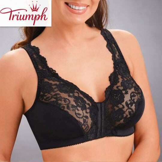 Triumph -(M-7XL)Haczyki z przodu, elastyczna koronka, super podnoszenie i korekta postawy – BIUSTONOSZ WSZYSTKO W JEDNYM!