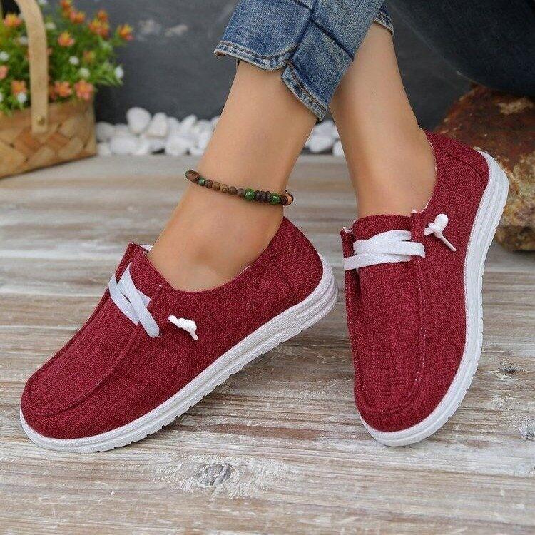 ✨2024 novos sapatos de lona respirável