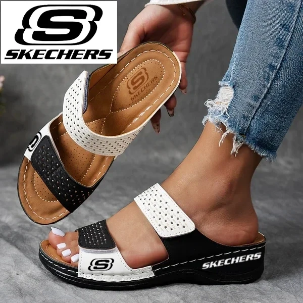 SKECHERS®2025 novas sandálias de cunha com massagem
