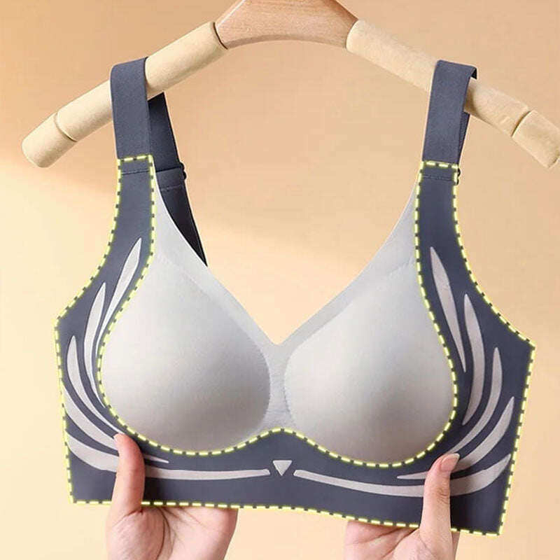 💕Sutiã push-up sem fio com levantamento e anti-gotas