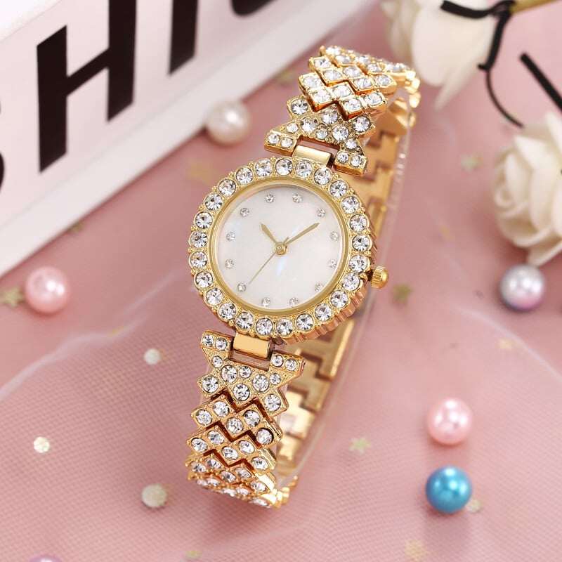 🔥49% OFF - Relógio de luxo feminino de platina