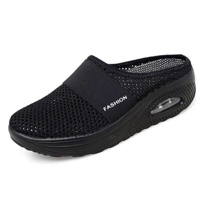 Sapatos de passeio Air Cushion Slip-On Sapatos de passeio Ortopédicos Diabéticos