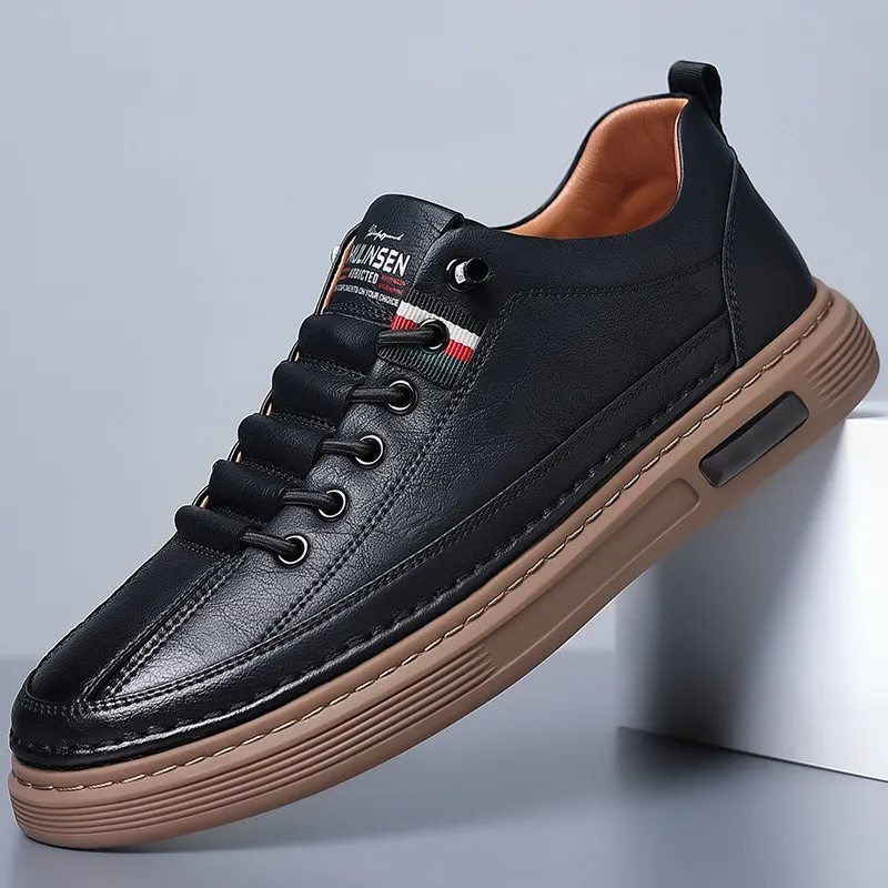 Olasz kézműves bőr lélegző alkalmi cipő👞👞