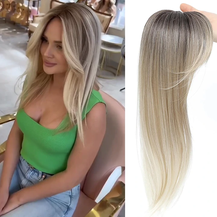 Flawless Long-Layered Hair Topper for Women - Natural Volume, Ultra-Thin Base, Instant Chic, Youthful Look