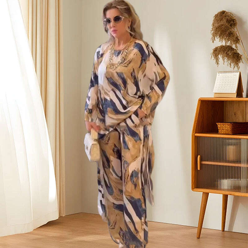 🌸2024 Нови продукти💖Дженски костюм с принт