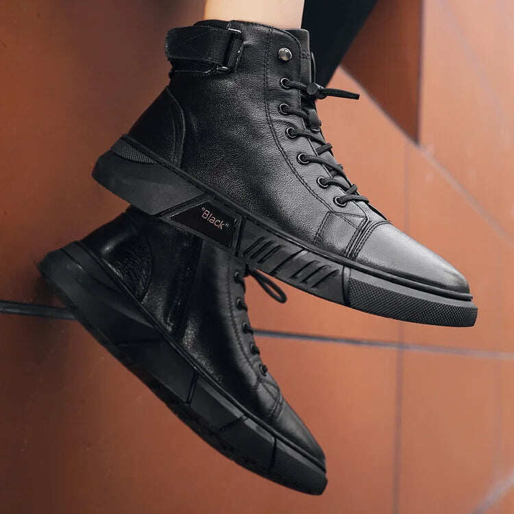 Męskie buty casualowe ogólnego przeznaczenia wykonane ze skóry naturalnej