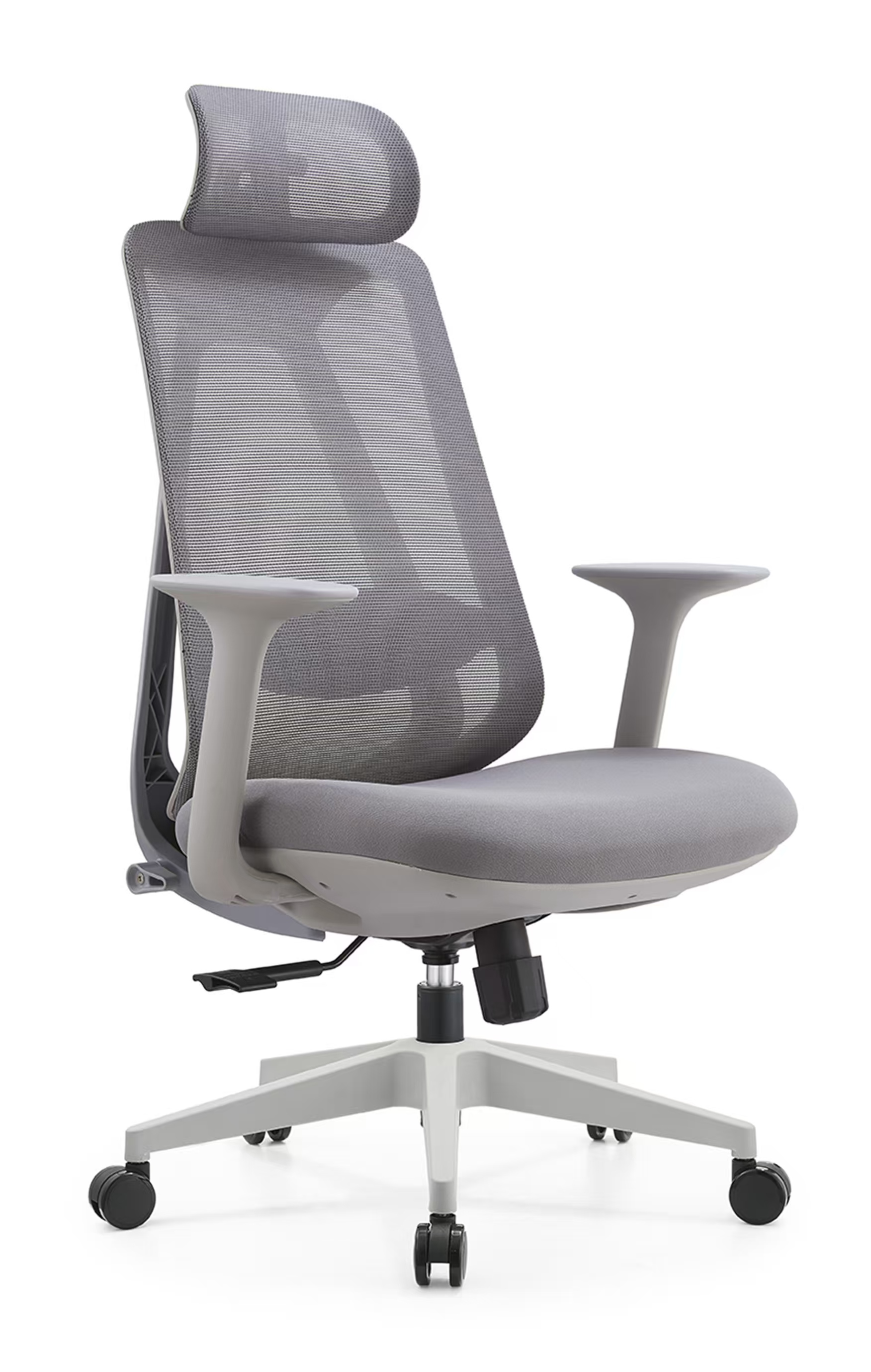 Factory Wholesale Adjustable Lumbar Supported Ergonomic Mesh Fabric Office Chair with Silent Caster