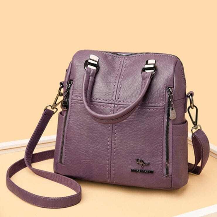 MOCHILA DE COURO FEMININA - ATMOSFERA