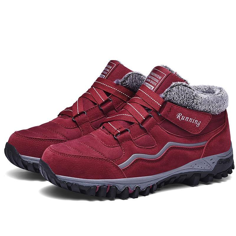 Glacial Comfort - Botas de corrida impermeáveis ​​unissex com velcro