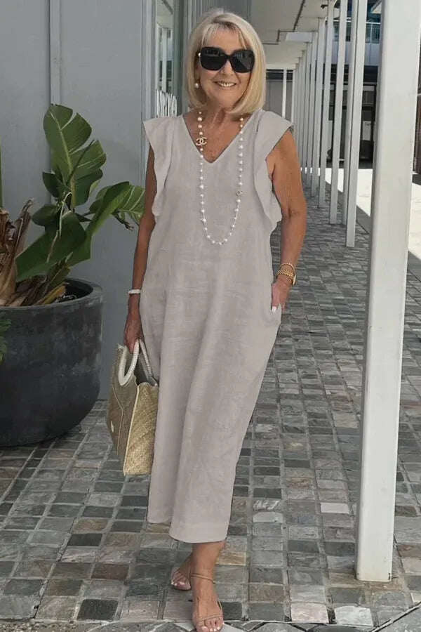 UMJETNIČKA CASUAL HALJINA BEZ RUKAVA