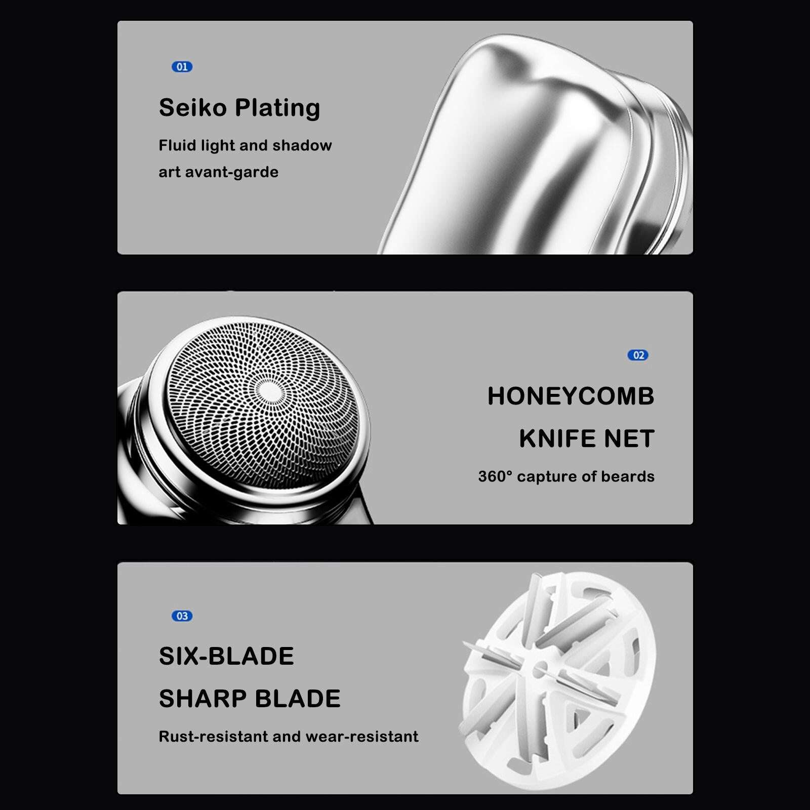 (🎄Promoção de Natal Concluída🔥🔥) Mini Barbeador Elétrico USB (Frete Grátis)