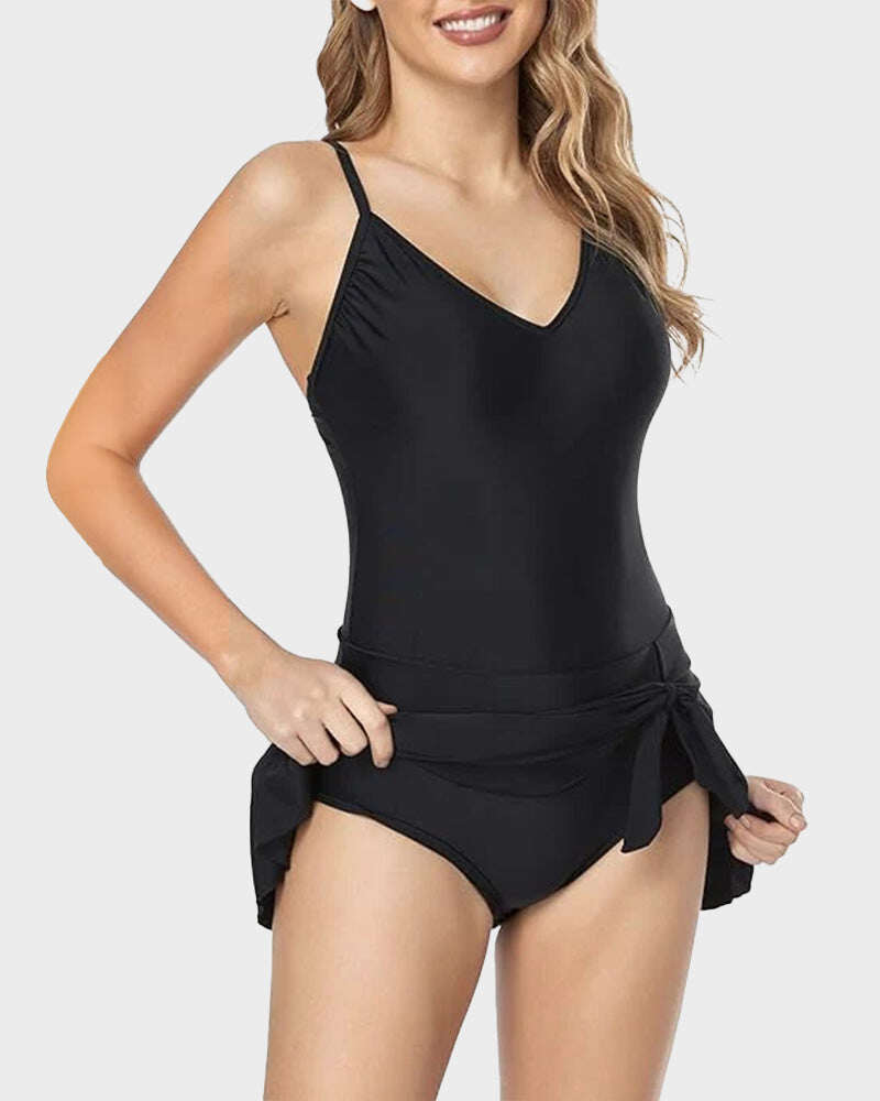 2025 New Women's Tummy Control Slim Fit One Piece Swimsuit