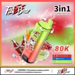 AIVONO AIM FAT BEAR 80000 PUFFS VAPES Grape ice + mint + strawberry ice cream