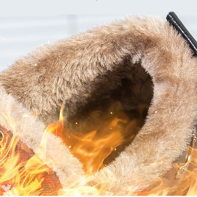 BOTAS DE INVERNO MASCULINAS IMPERMEÁVEIS QUENTES ANTIDERRAPANTES BOTAS DE NEVE CONFORTÁVEIS