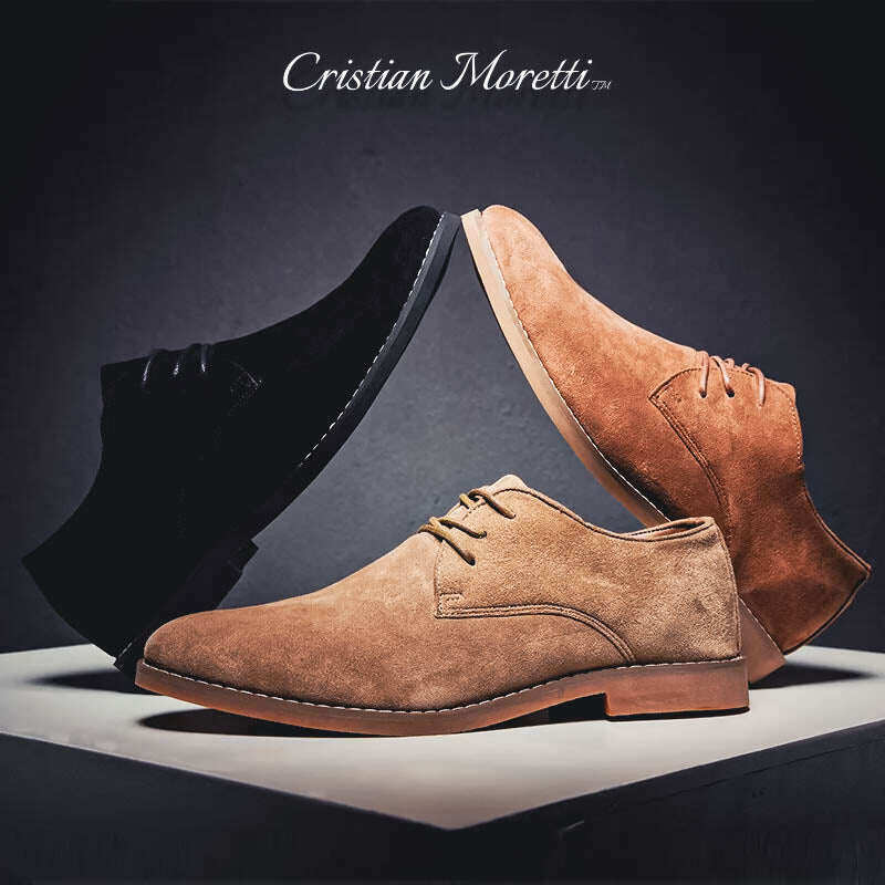 Oxfords de couro camurça genuíno Brooklyn™