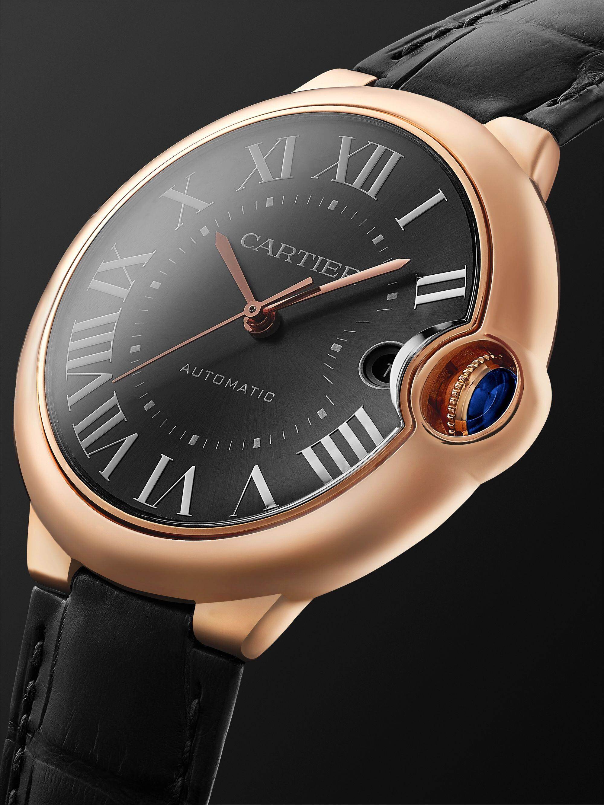 Automatyczny zegarek 40 mm z 18-karatowego różowego złota i skóry aligatora, nr ref. WGBB0050