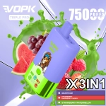 vopk triple pro 75000 puffs Grape ice & Strawberry Raspberry Cherry & Strawberry Watermelon
