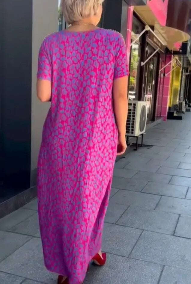 💃 em 2024 vestido elegante com estampa plus size