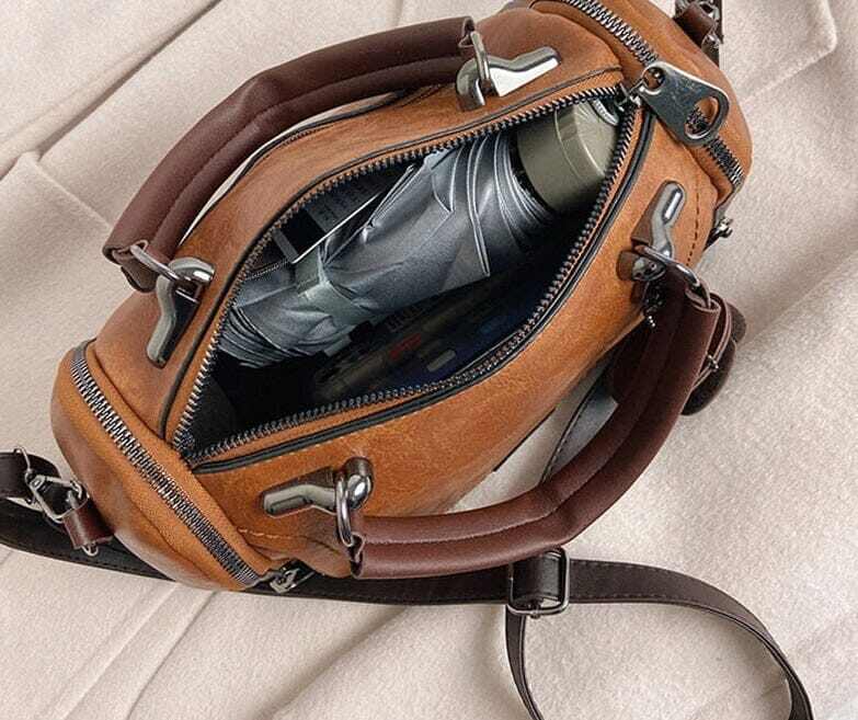 BOLSA COURO SANTORINI