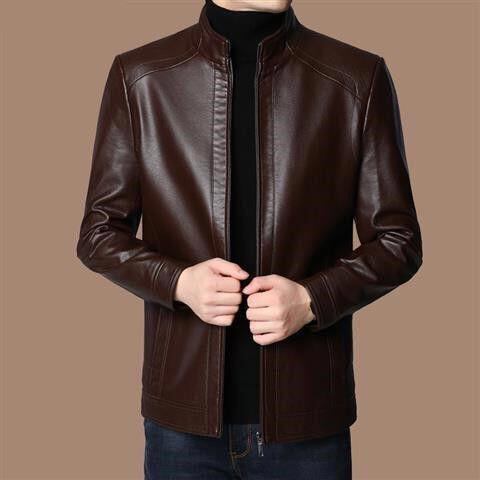 [ZARA] Casaco de couro forrado com pelúcia quente para homens!