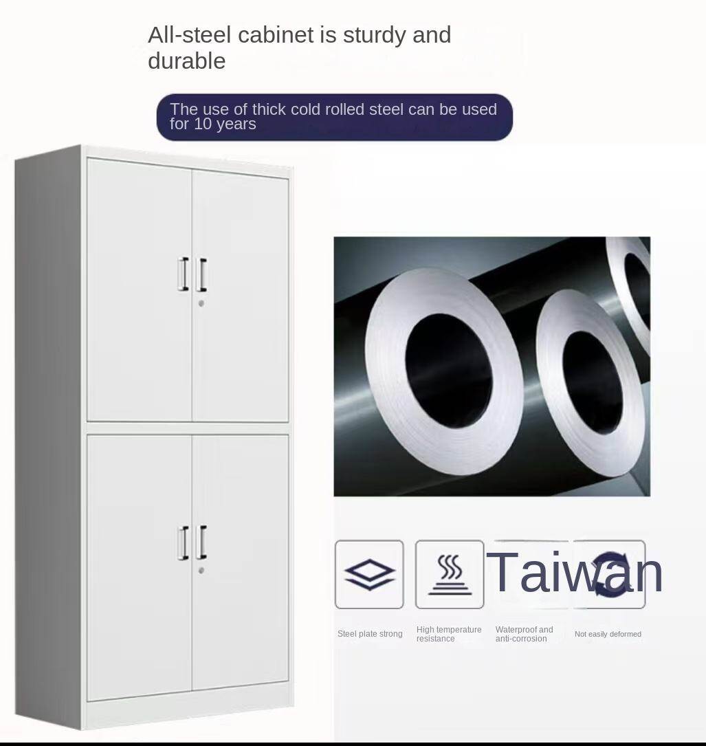 Cheap Price 1850*900*400mm Moisture Proof Adjustable Layer Plate Four Door Large Filing Cabinet