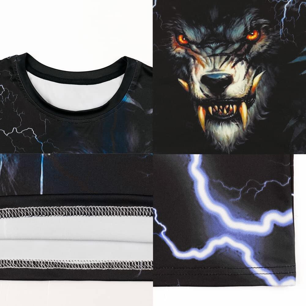 Men's 3D Print Skull T-Shirt 3D Creative Print Short Sleeve T-Shirt Casual Round Neck Novelty Street Fashion Tees Shirt