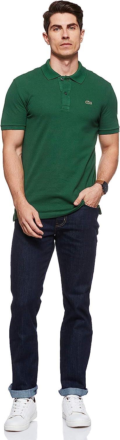 CAMISA POLO MASCULINA LACOSTE CLASSIC PIQUE SLIM FIT MANGA CURTA