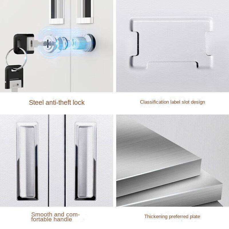 High Quality Rugged Durable Phosphorus Free Plastic Cold Rolled Steel Wardrobe with Concealed Lock Cylinder