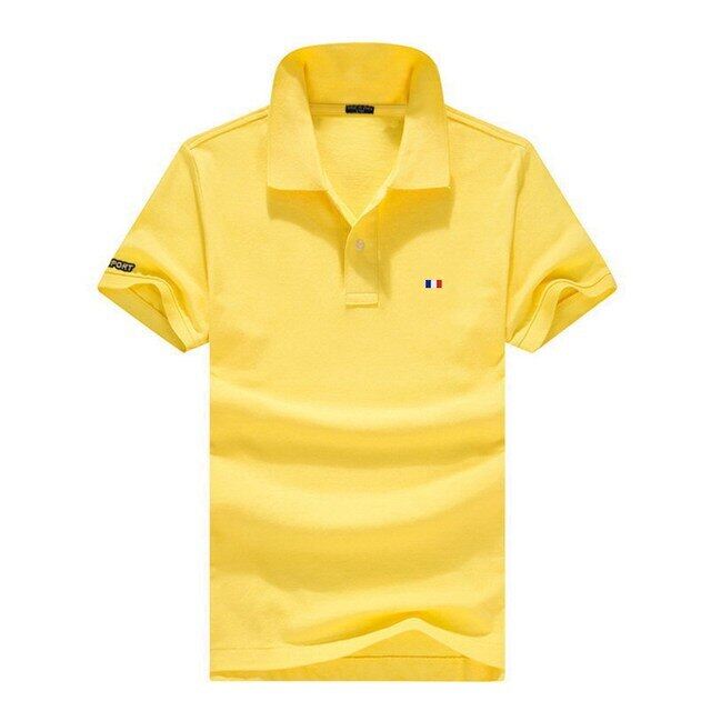 Camisa polo masculina manga curta com absorção de umidade e elasticidade com secagem rápida + proteção UV