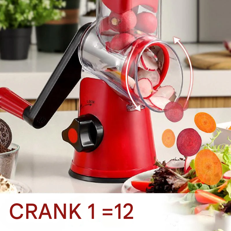 SwiftGrate Pro™ | Ralador e cortador rotativo manual multifuncional