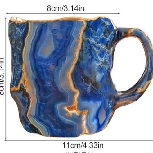(💐Promocja wiosenna💐) ✨️2025 Nowe kubki do kawy z kryształkami mineralnymi☕