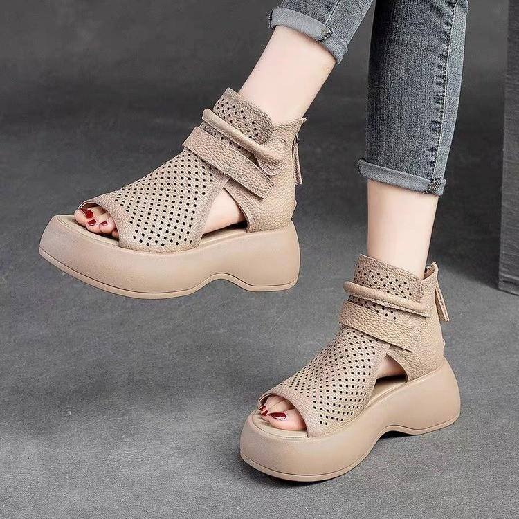 🔥Last day 50% off-Velcro soft sole leather orthopedic shoes