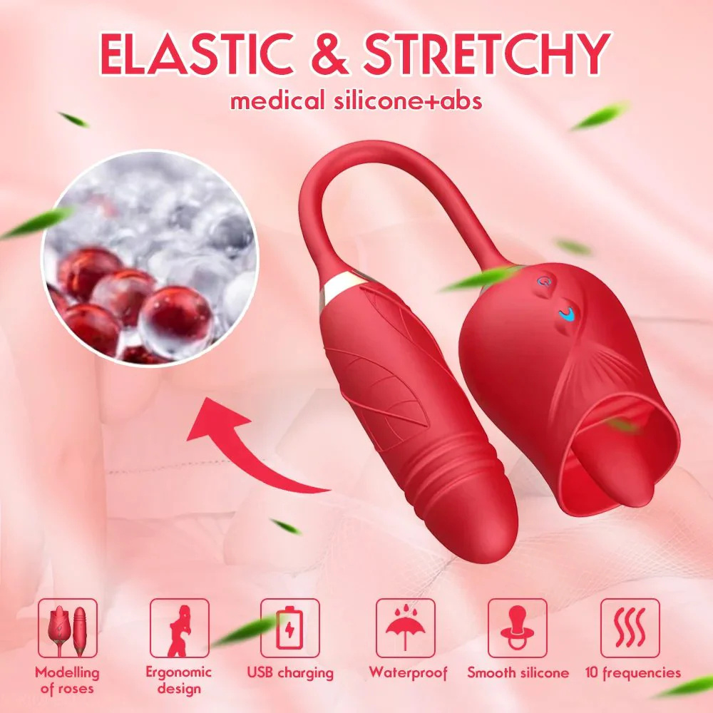 🎁Promoção imperdível de 2025👩Dispositivo de descompressão premium Rose com 10 modos de conforto
