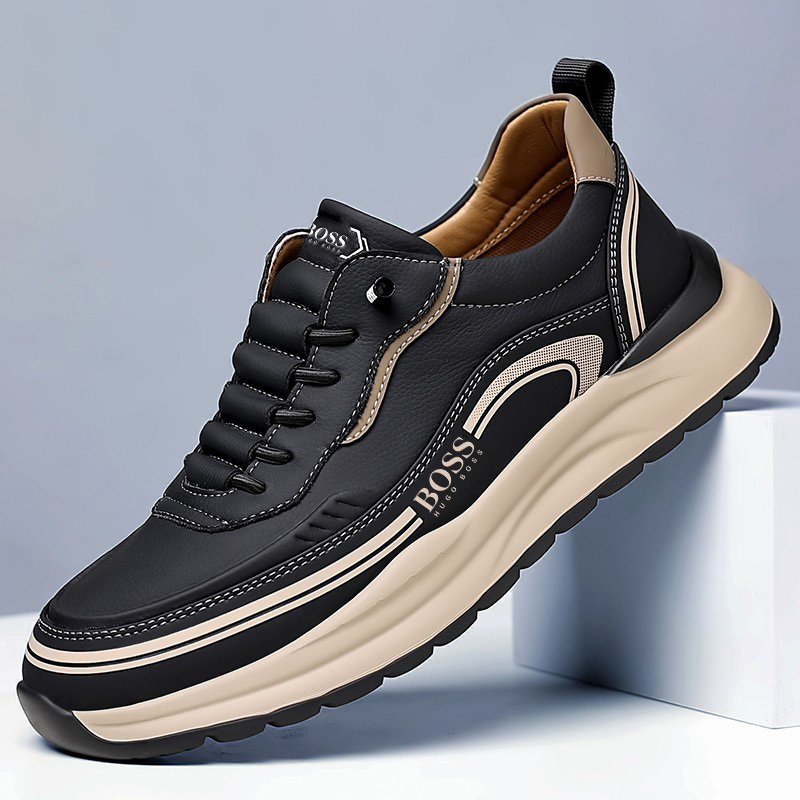 BOSS-Novos sapatos casuais confortáveis, respiráveis, versáteis, leves, antiderrapantes, com sola macia e resistentes ao desgaste