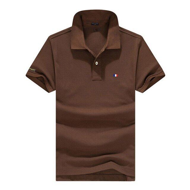 Camisa polo masculina manga curta com absorção de umidade e elasticidade com secagem rápida + proteção UV