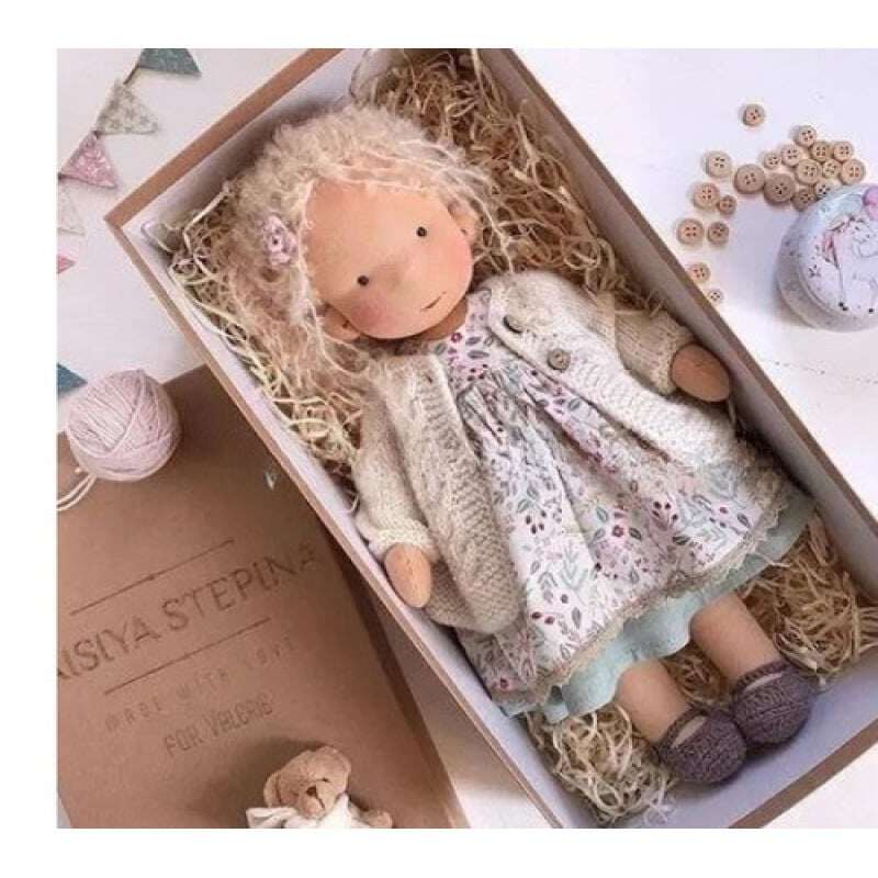🎁🎁O melhor presente para crianças - Boneca Waldorf feita à mão👧