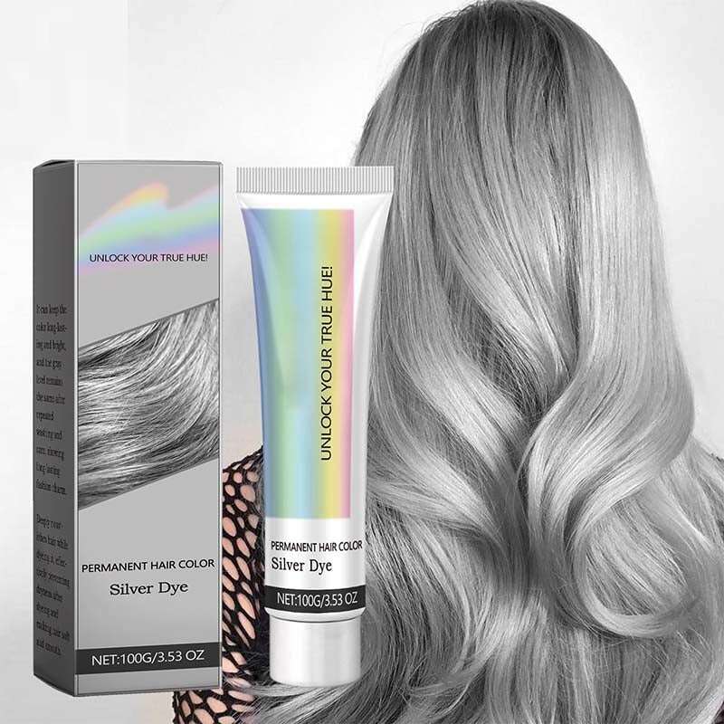 ✨ Dia 49% de desconto ✨ Coloração capilar 2 em 1 com extrato natural de prata