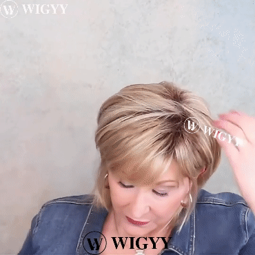 Perucas curtas de cores misturadas Wigyy