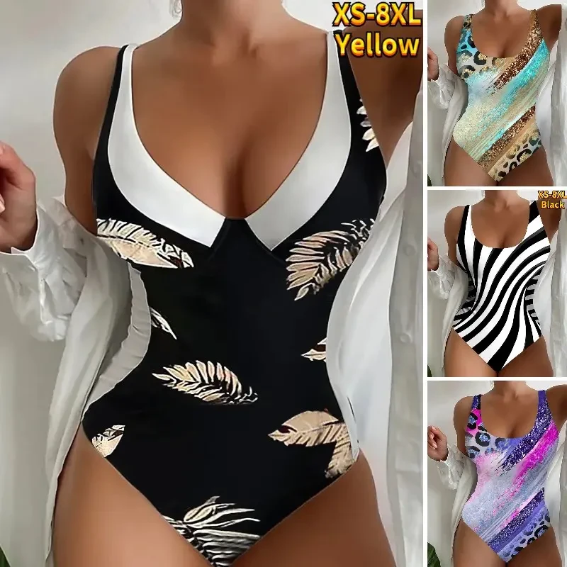 【S-8XL】 Maiô sexy e elegante de uma peça só, mais vendido