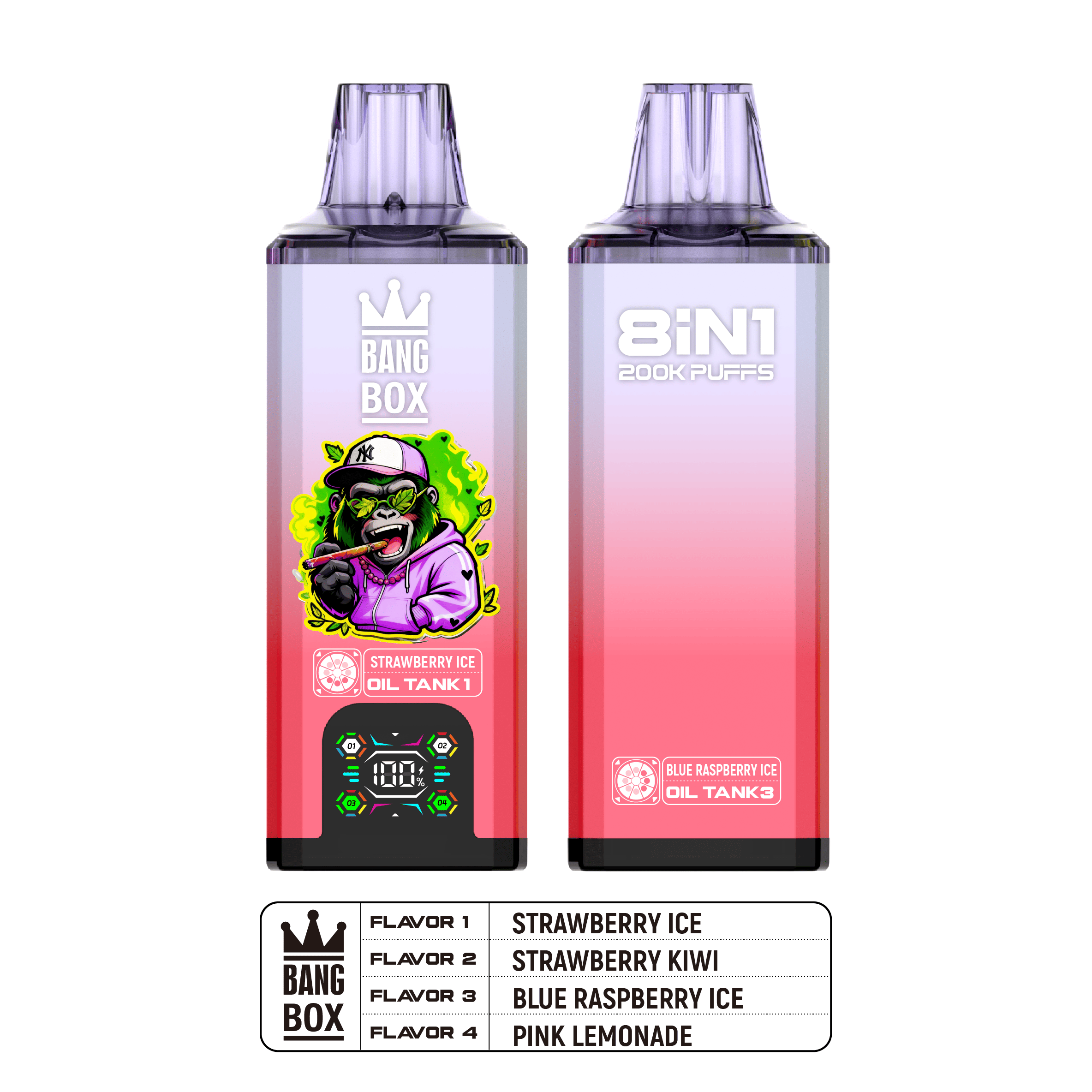 Bang Box 200000 PUFFS – Ultimate 8-in-1 Disposable Vape