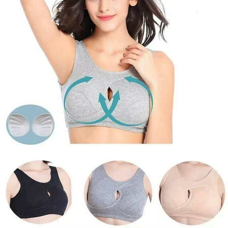 Plus Size – Sutiã sem aro para evitar flacidez