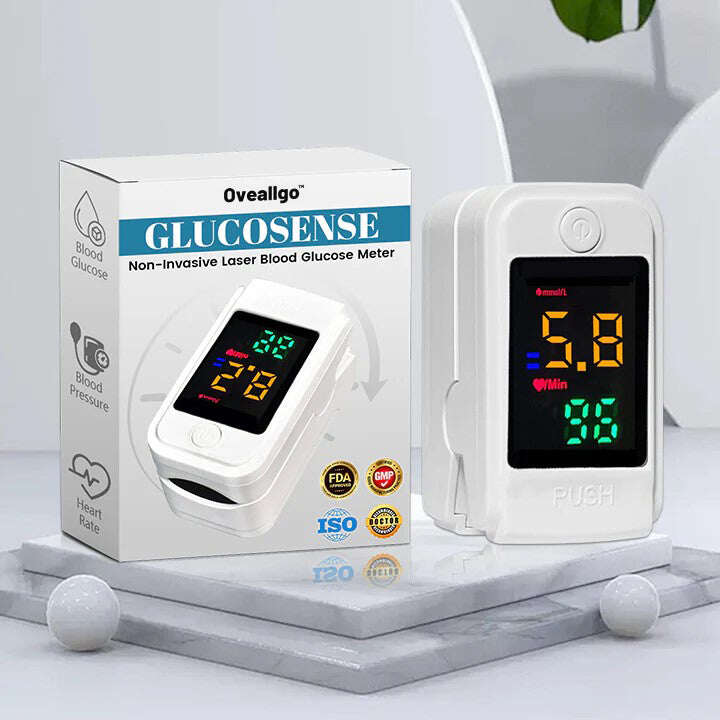 【OFFICIAL STORE】 Oveallgo™ Glucosense ULTRA Non-Invasive Laser Blood Glucose Meter [99.9%Accuracy 👍 Latest R&D in Medical Technology]