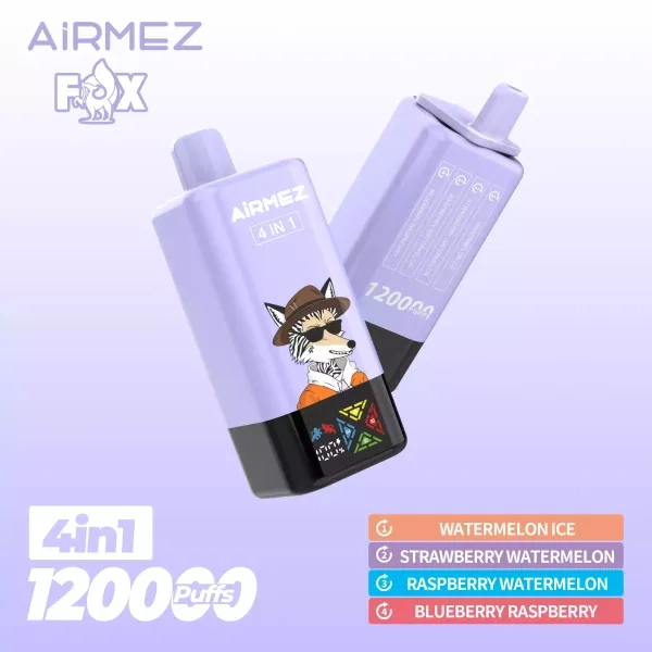 AIRMEZ FOX 120000 Puffs 4 IN 1 Taste Disposable Vape Pink lemonade