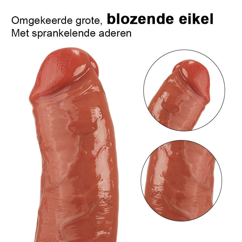 MACHO 13 CM ДИЛДО 7 ПЪРХАЩИ 10 ВИБРИРАЩИ