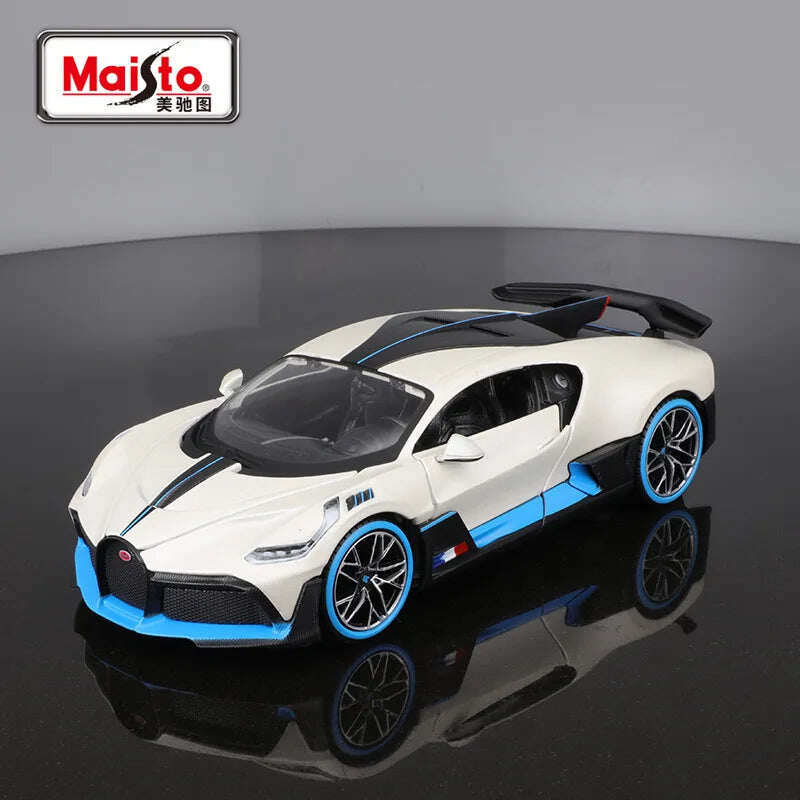 Храна 1:24 Bugatti Chiron Divo Supercar Diecast Модел