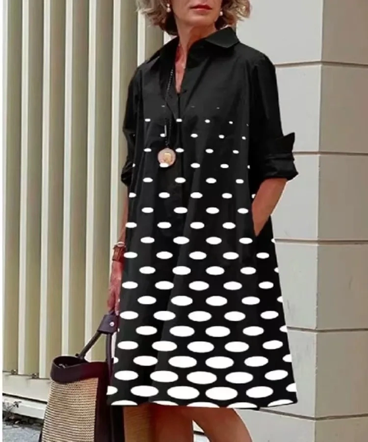 Луксозна бална риза с щампа с елегантна рокля 2024 г