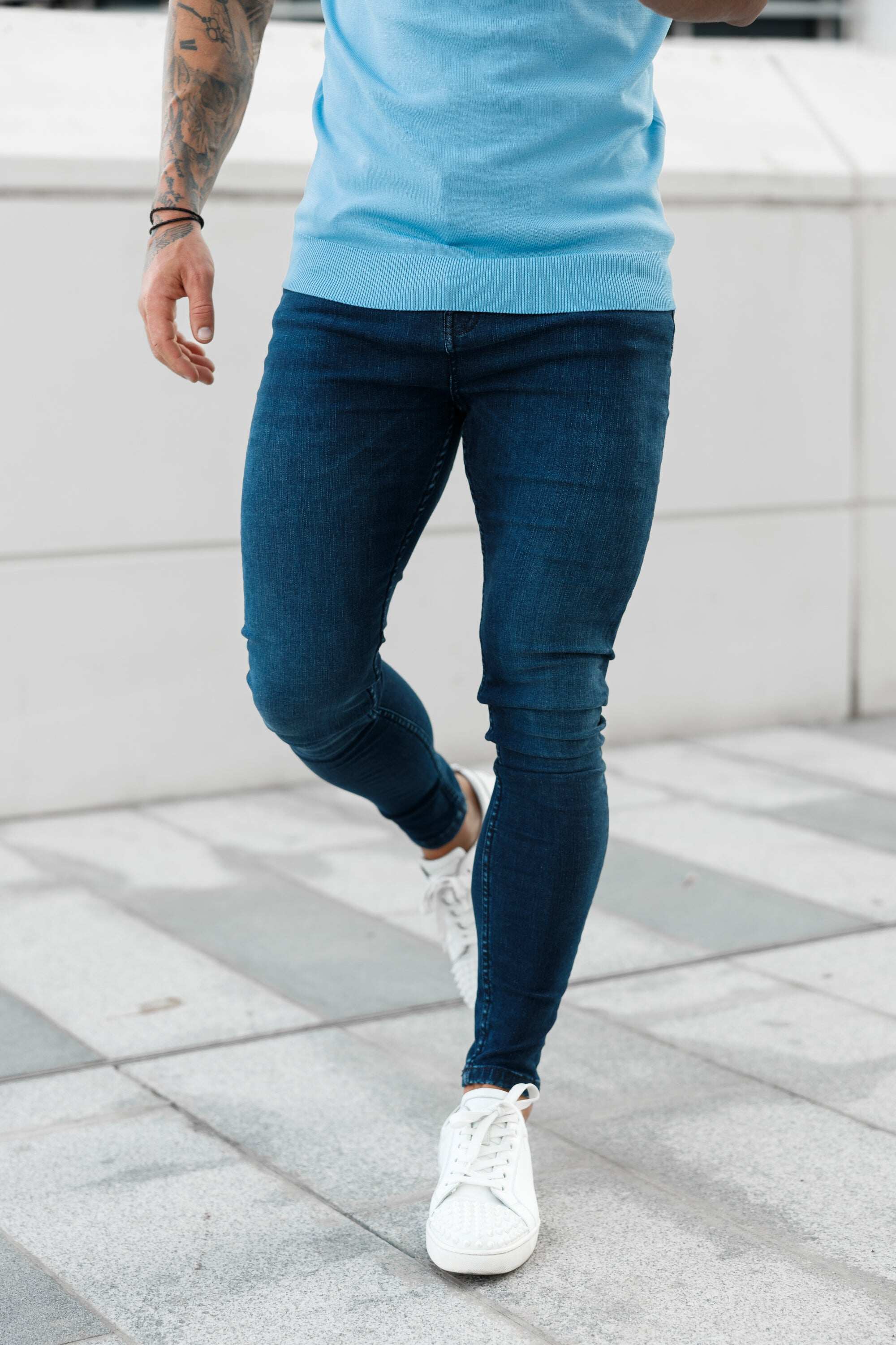 Ultra Stretch Navy Slim Jeans - FSJEAN001