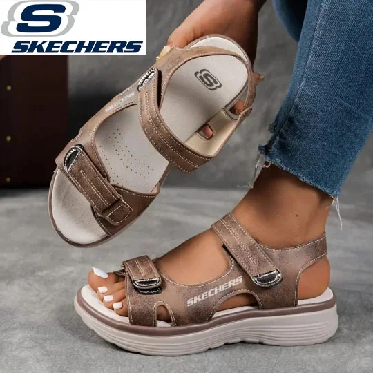 Novas sandálias ortopédicas femininas Skechers a partir de 2025