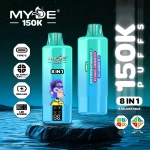 MYDE 8IN1 150000 Puffs disposable vapes A tropical blend of Strawberry Ice & Mango & Pineapple & Ice Cream